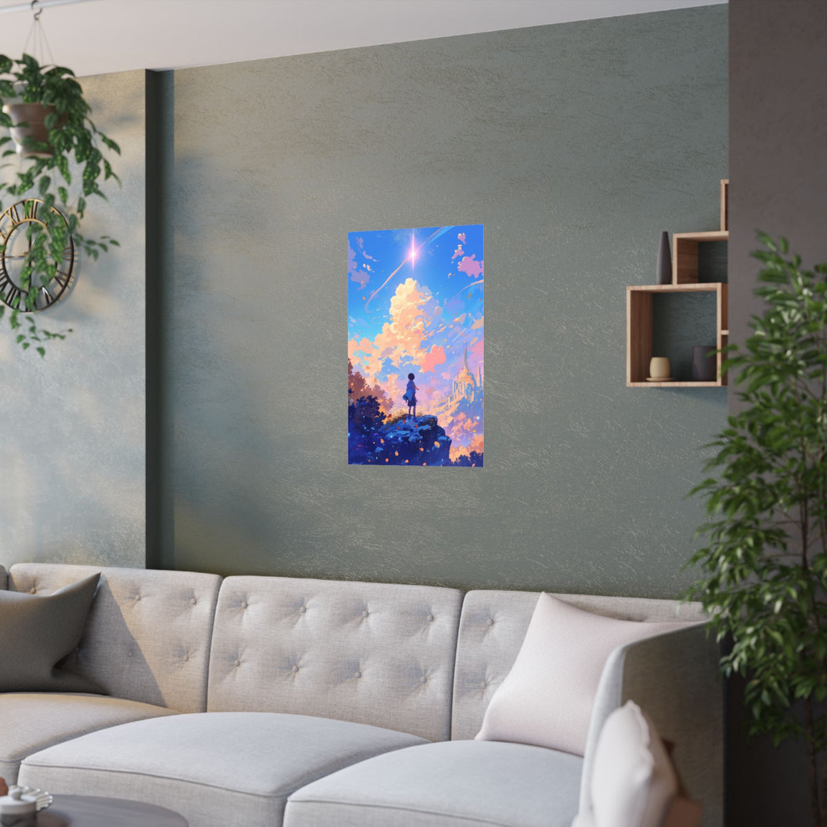 Dream - Clouds and Star Anime Poster