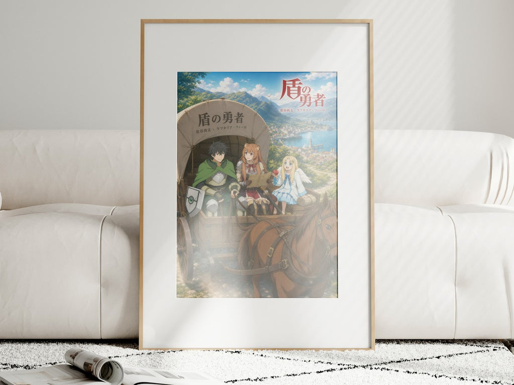 The Rising of the Shield Hero Traveling Merchant Wagon Adventure Anime Poster