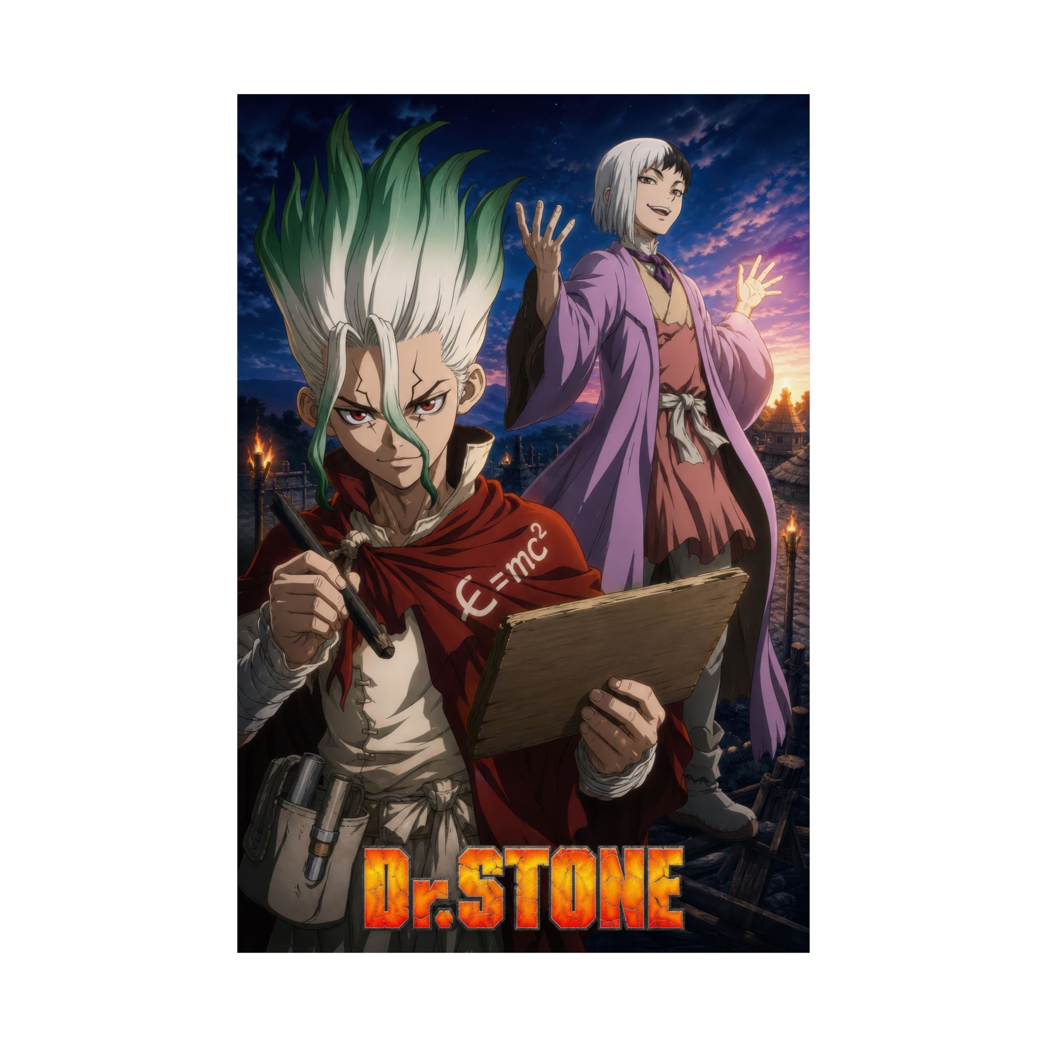 Dr. Stone P17 Senku Gen Mentalist Anime Poster