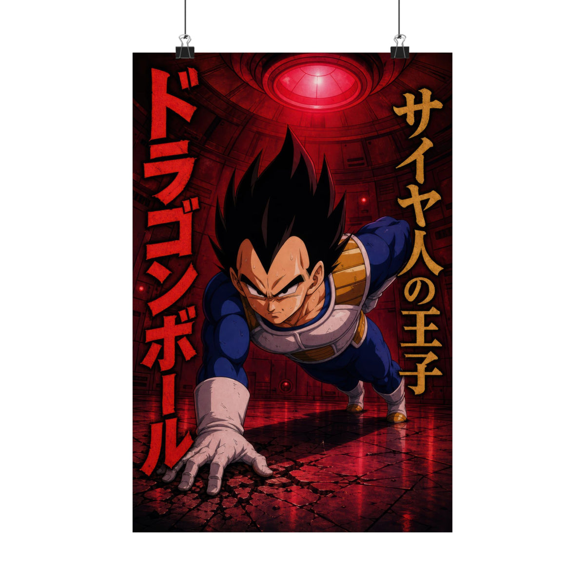 Dragon Ball Db03 Vegeta Pride Training Anime Poster