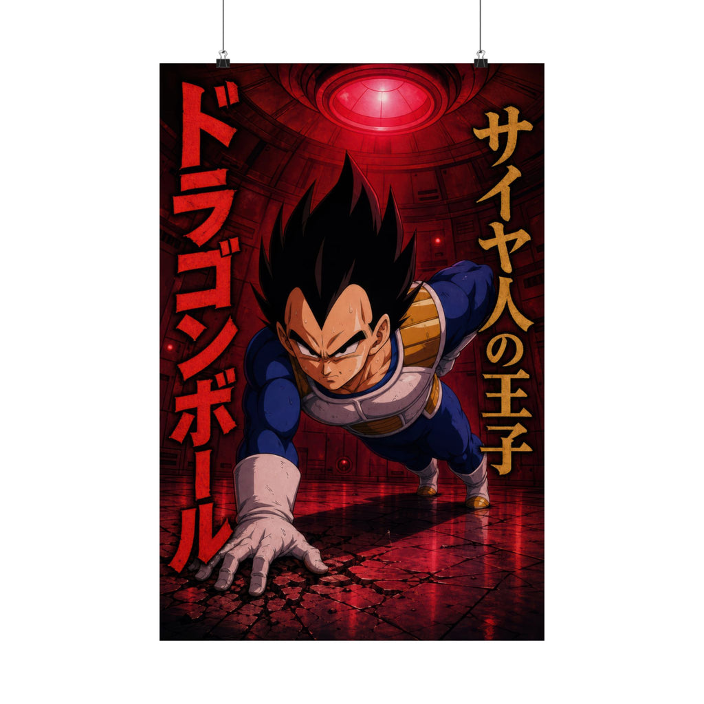 Dragon Ball Db03 Vegeta Pride Training Anime Poster