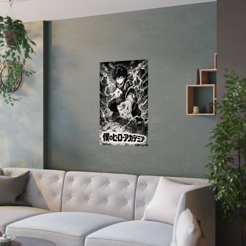 My Hero Academia G5 Deku Bw Manga Anime Poster