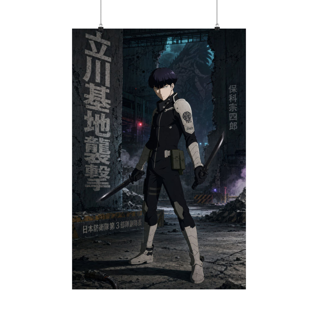 Kaiju No. 8 Kj8 P03 Hoshina Two Blade Guard Anime Native Type Anime Poster