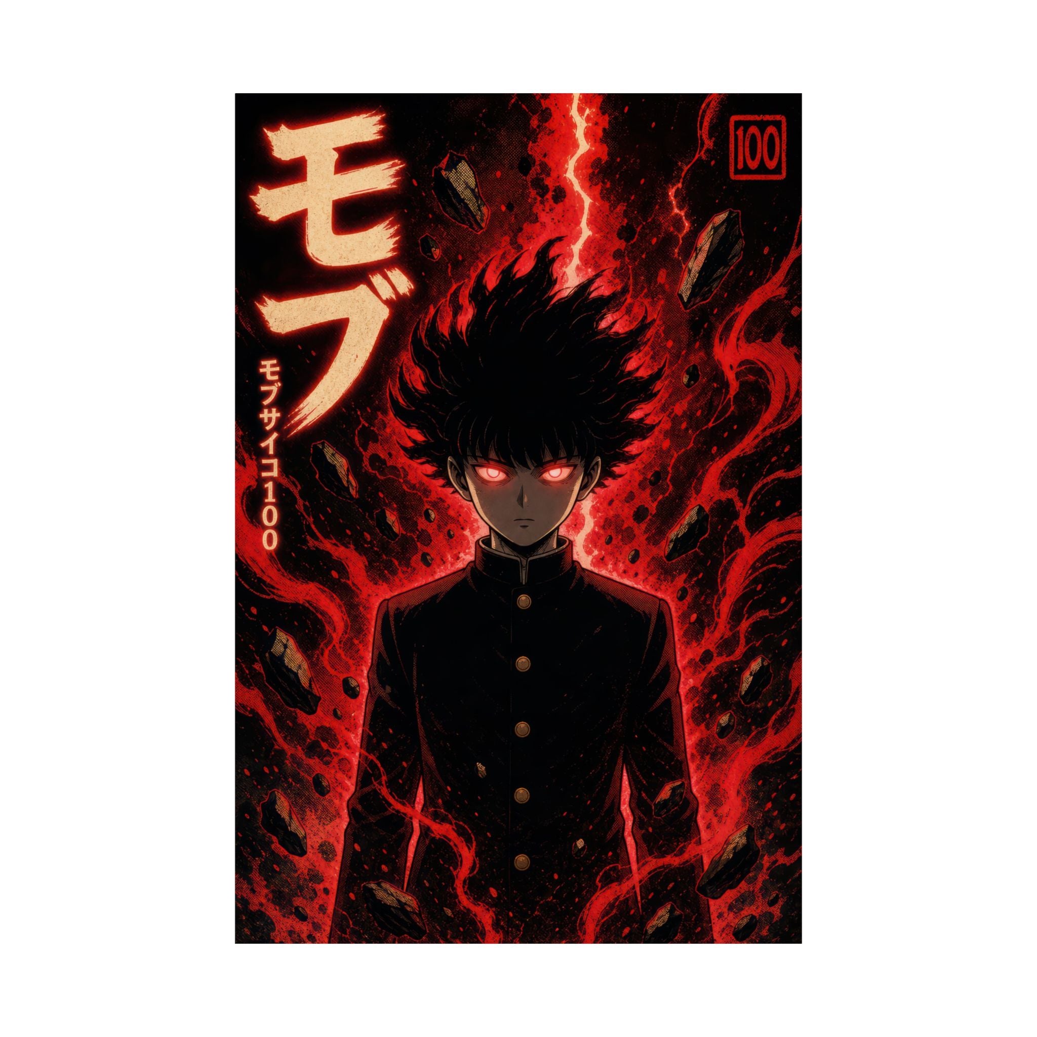 Mob Psycho 100 Mob01 100Percent Dark Pop Anime Poster