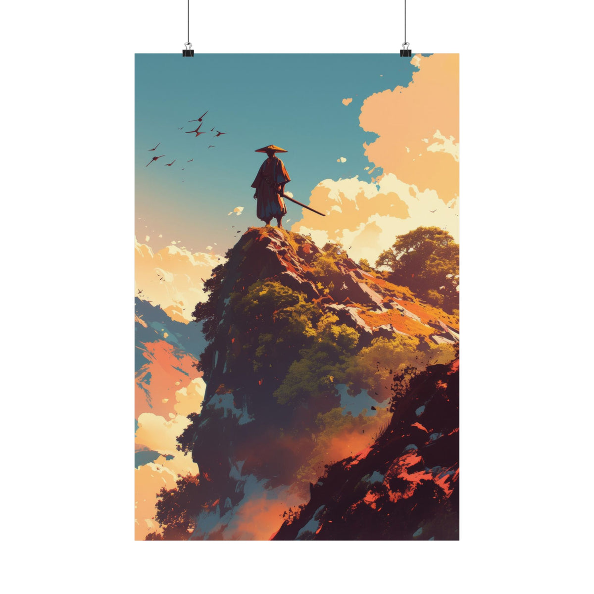 Tranquility Samurai Anime Poster