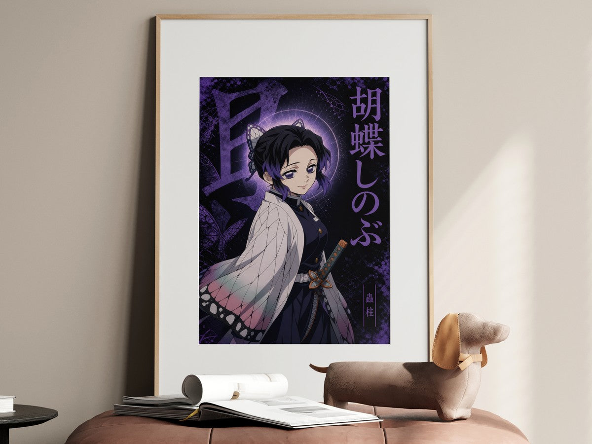Demon Slayer Hm03 Shinobu Wisteria Neo Pulp Anime Poster