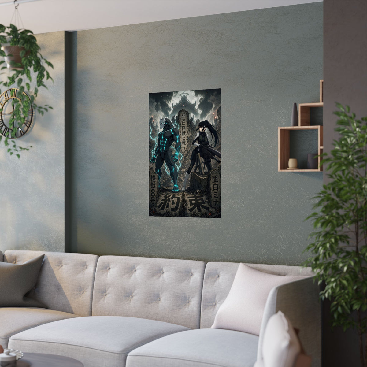 Kaiju No. 8 Kj8 F02 Kafka Mina Side By Side Fandom Canon Anime Poster