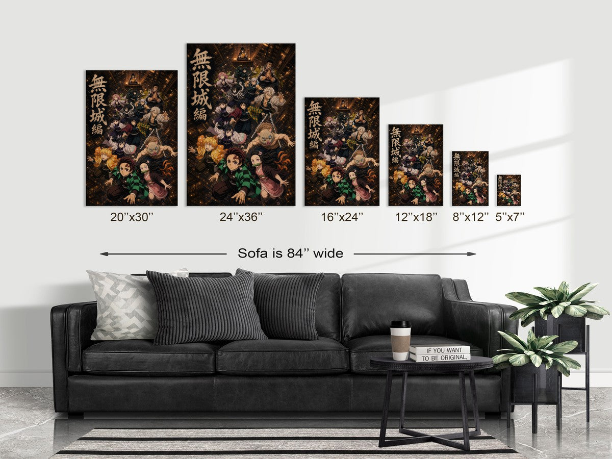 Demon Slayer The Fall Infinity Castle One Sheet Anime Poster