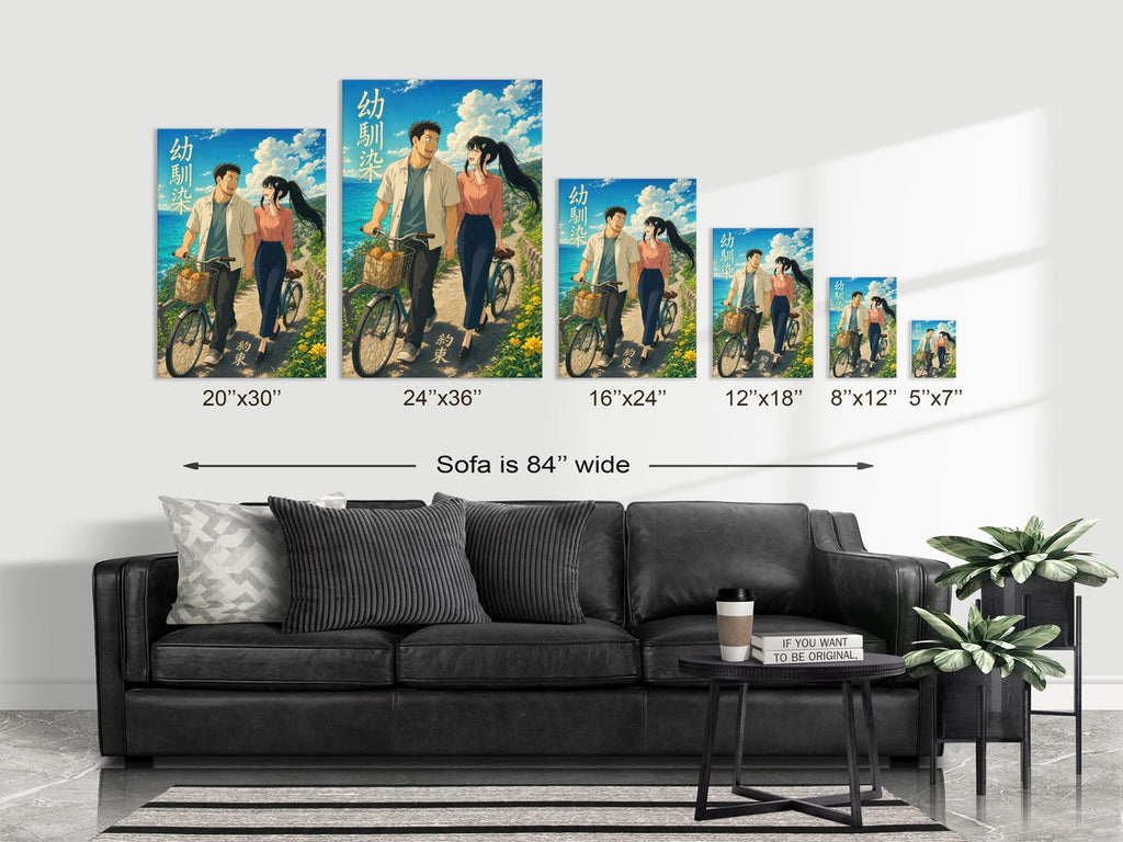 Kaiju No. 8 Kj8 R09 Kafka Mina Seaside Bicycle Miyazaki Anime Poster