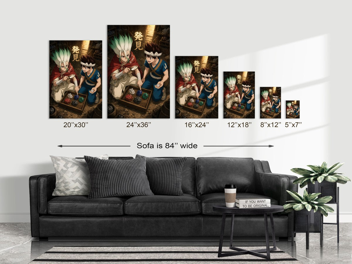 Poster on sofa