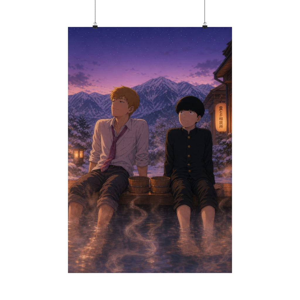 Mob Psycho 100 Mob04Rei Mob Reigei Hotel Bath Towels Pastel Storybook Warmth Ani