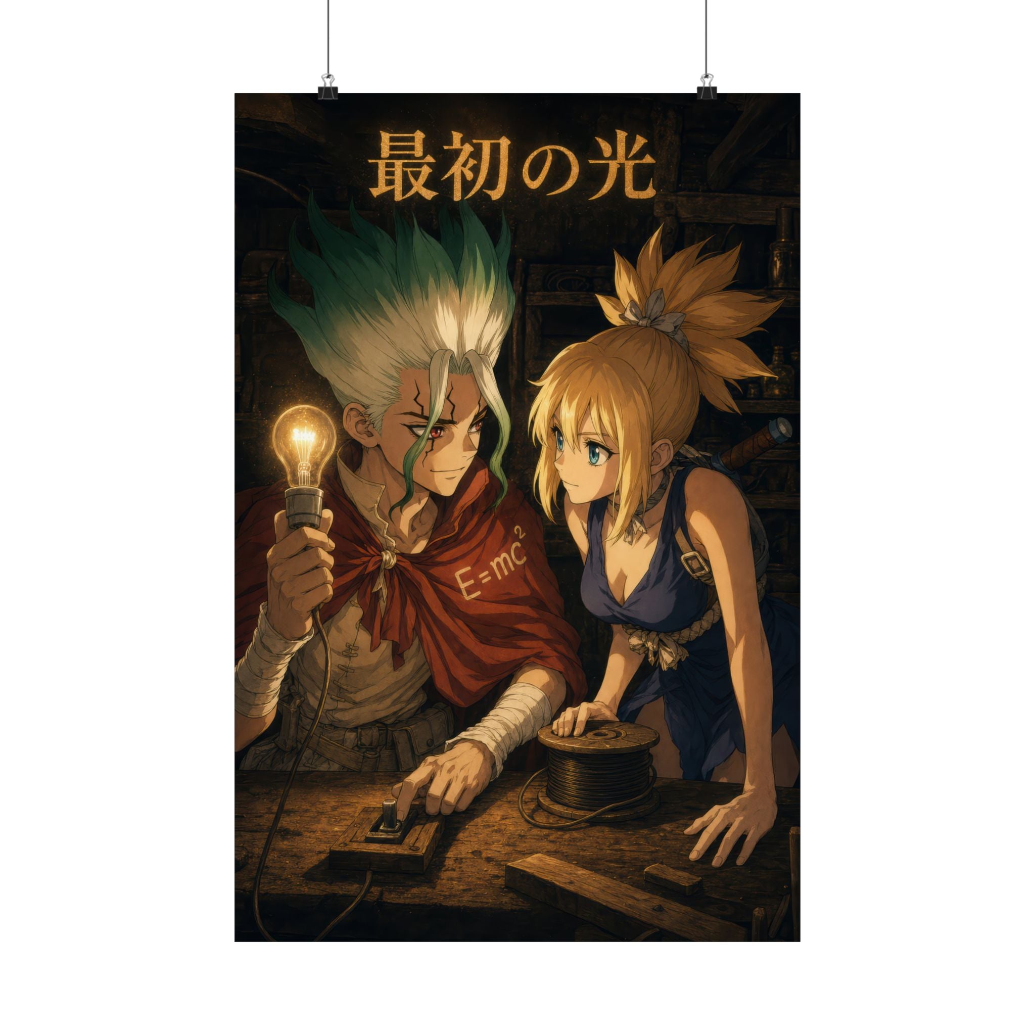 Dr. Stone P14 Senku Kohaku Firstlight Anime Poster