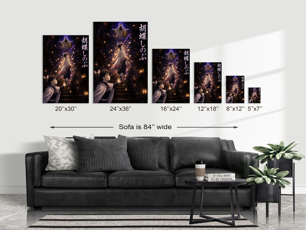 Demon Slayer Shinobu Farewell Butterfly Vertical Anime Poster