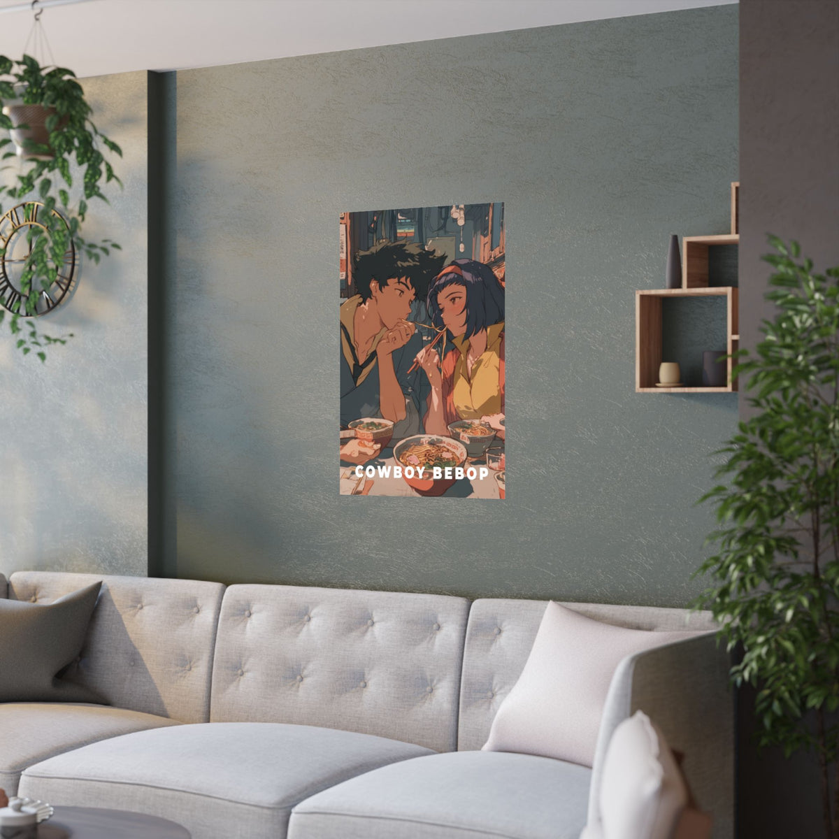 Cowboy Bebop Cowboybebop Spike and Faye Ramen Anime Poster