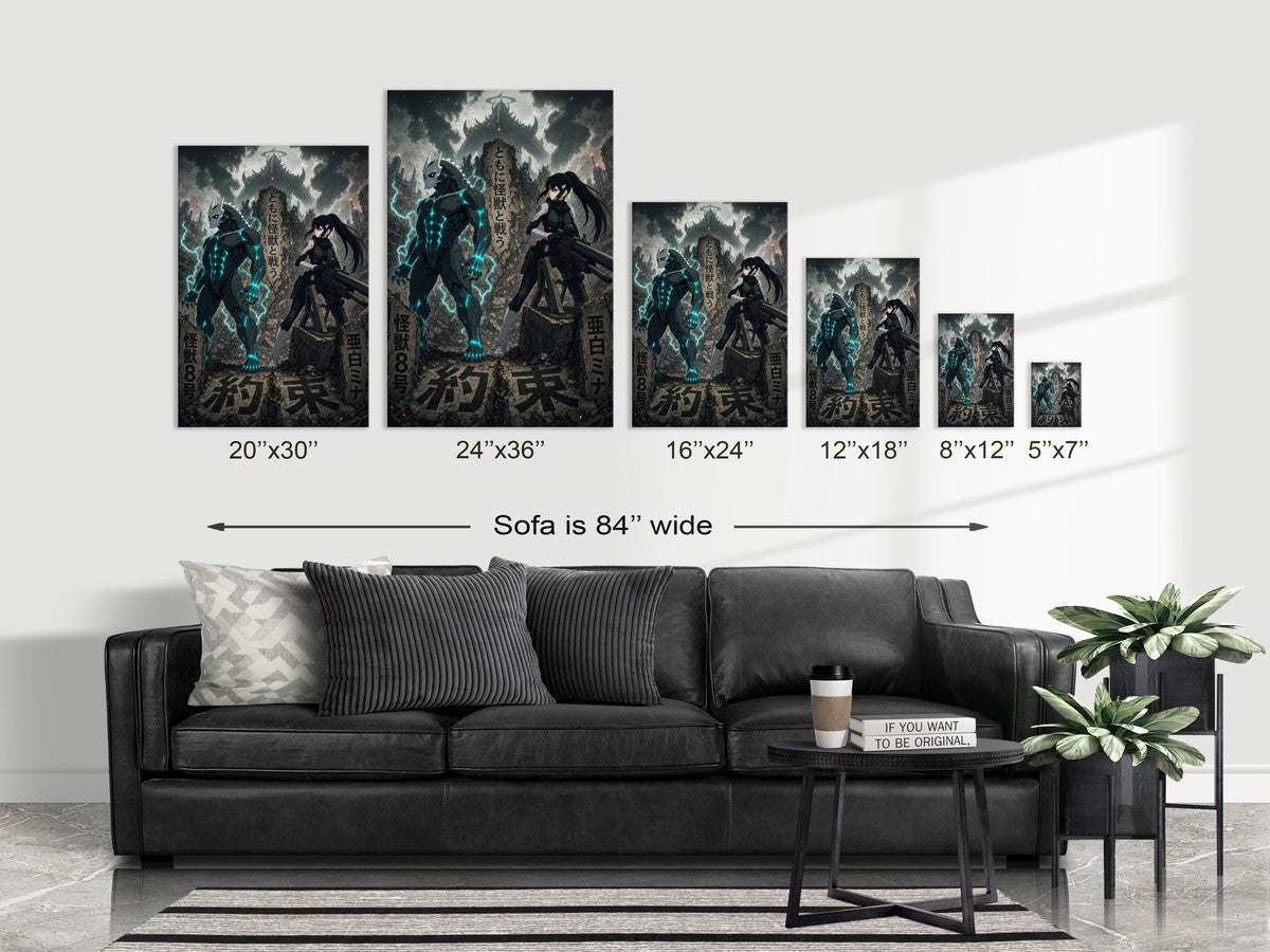 Kaiju No. 8 Kj8 F02 Kafka Mina Side By Side Fandom Canon Anime Poster