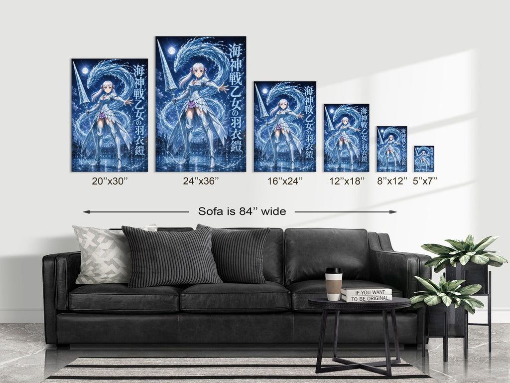 Poster on sofa