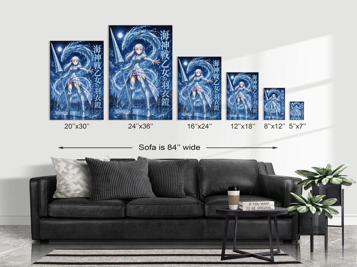 Poster on sofa