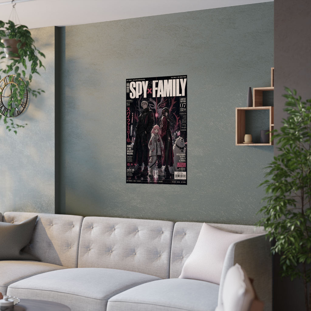 Spy x Family Forger Family Streetwear Anime Poster