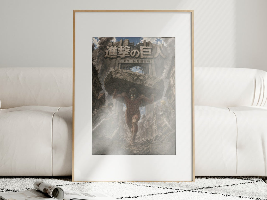 Attack on Titan R2 Trost Boulder Anime Poster