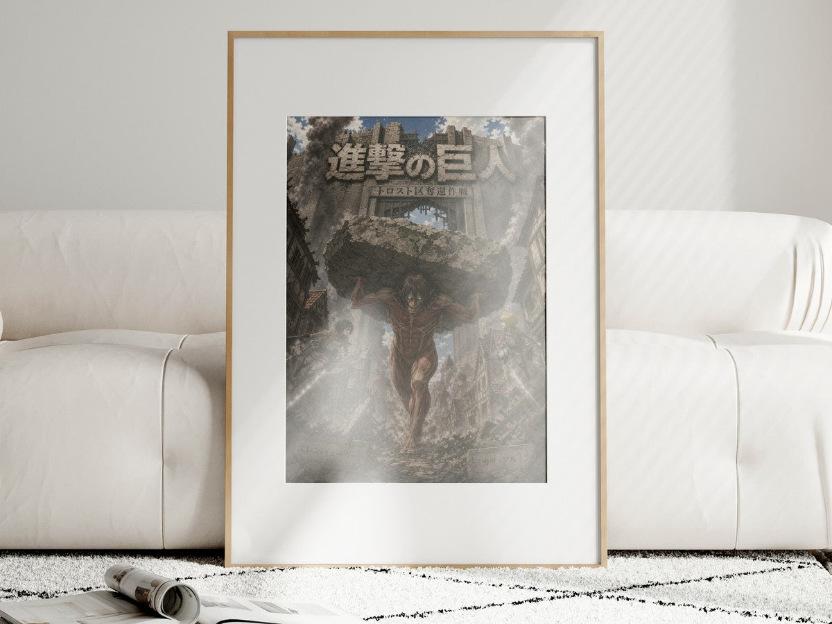 Attack on Titan R2 Trost Boulder Anime Poster