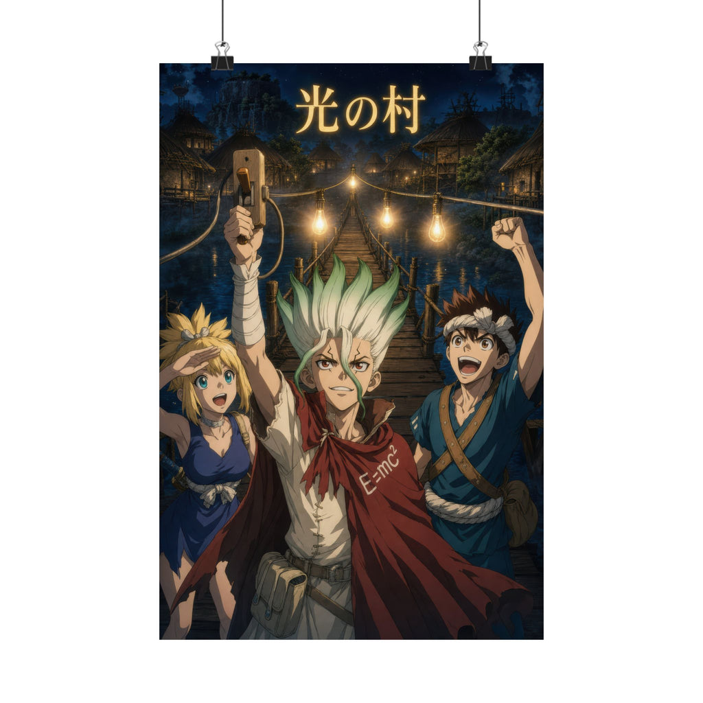Dr. Stone P13 Village First Lights Anime Poster