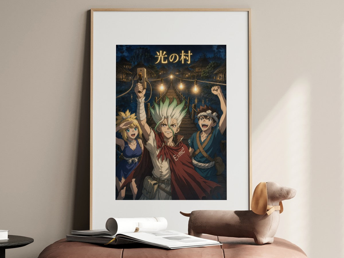 Dr. Stone P13 Village First Lights Anime Poster