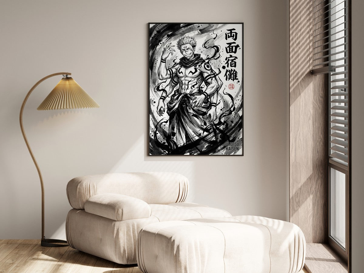 Jujutsu Kaisen Sukuna Malevolent Shrine Anime Poster