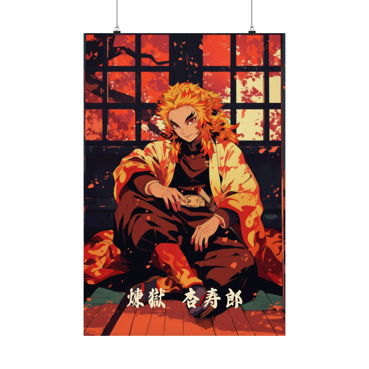 Demon Slayer Rengoku Fire Anime Poster