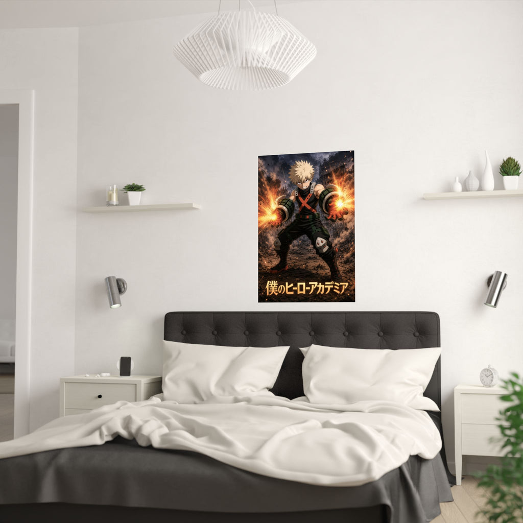 My Hero Academia G2 Bakugo Explosion Anime Poster