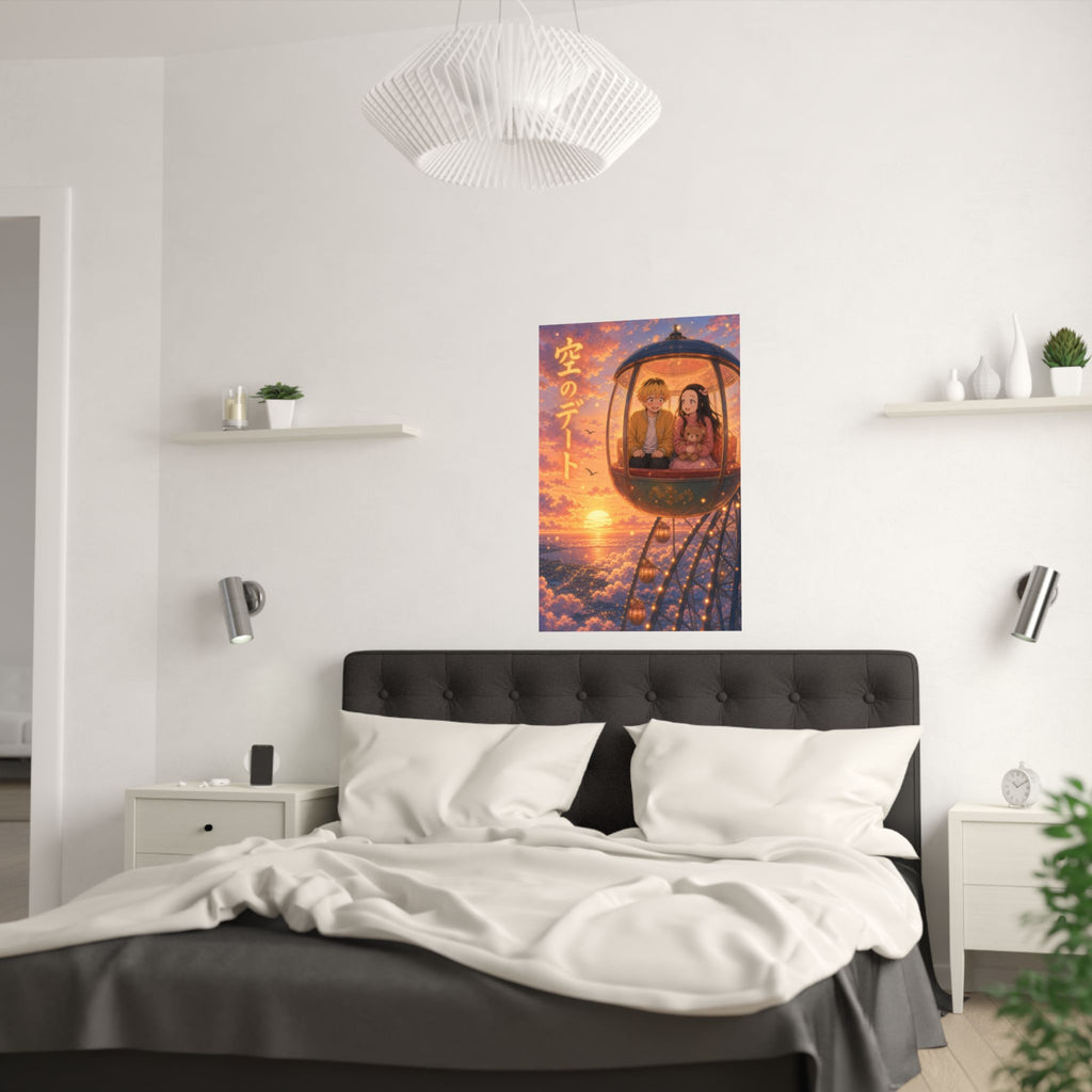 Demon Slayer Zenitsu Nezuko Dreamy Ferris Wheel Anime Poster