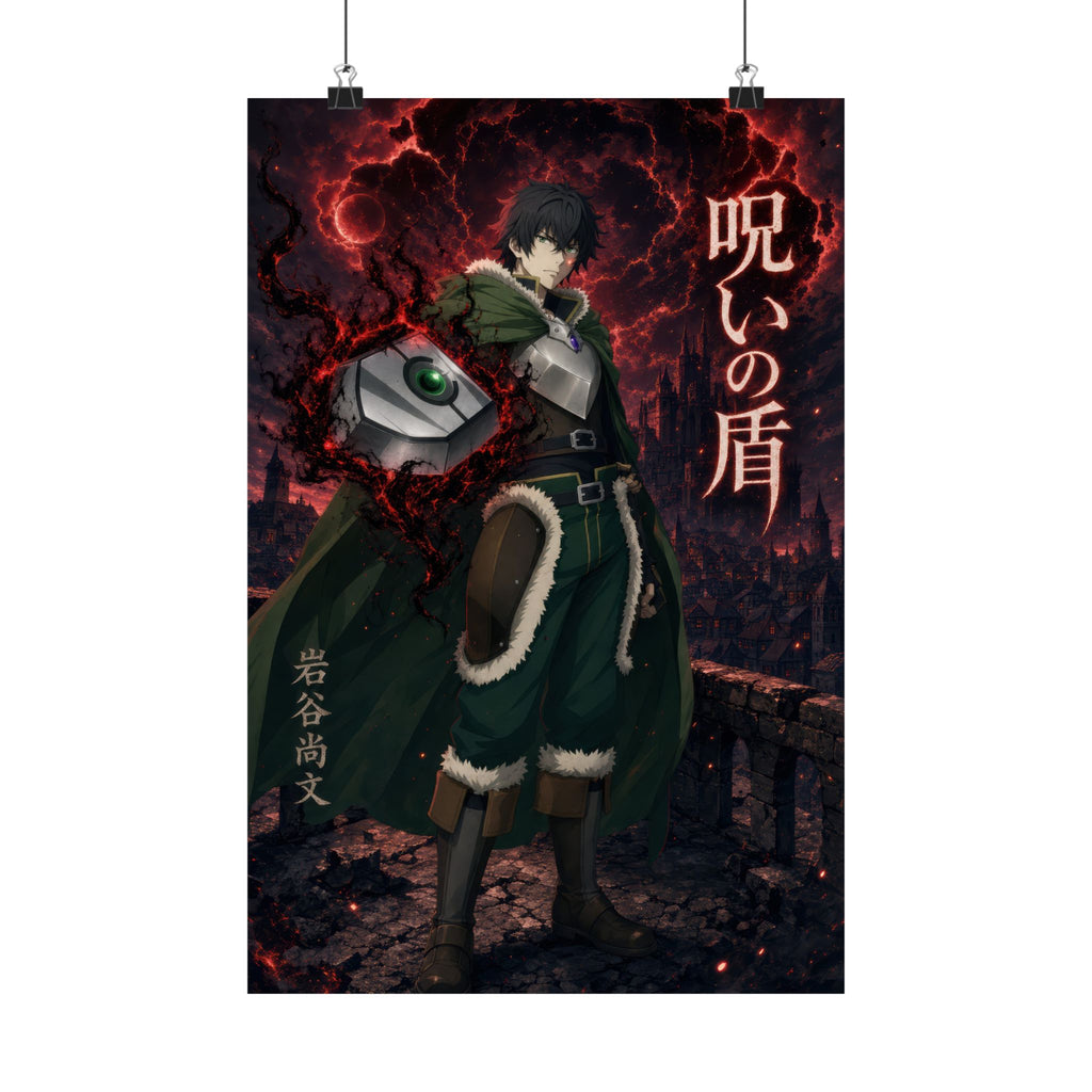 The Rising of the Shield Hero Naofumi Curse Shield Anime Movie Key Art Anime Pos