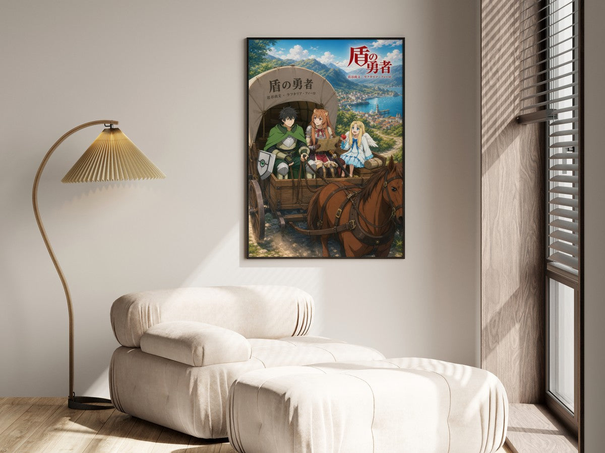 The Rising of the Shield Hero Traveling Merchant Wagon Adventure Anime Poster