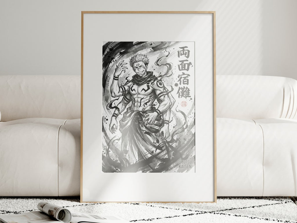 Jujutsu Kaisen Sukuna Malevolent Shrine Anime Poster