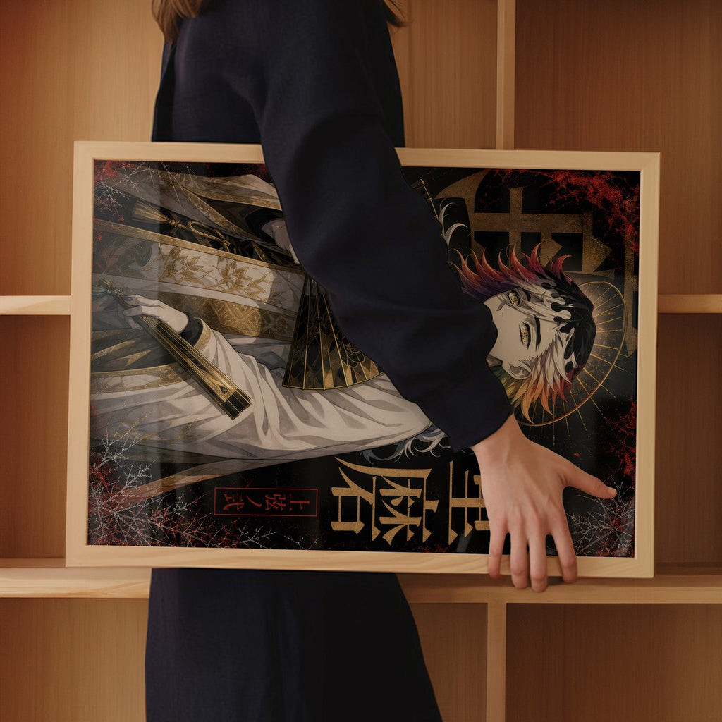 Demon Slayer Doma Neo Pulp Hollow Saint Anime Poster