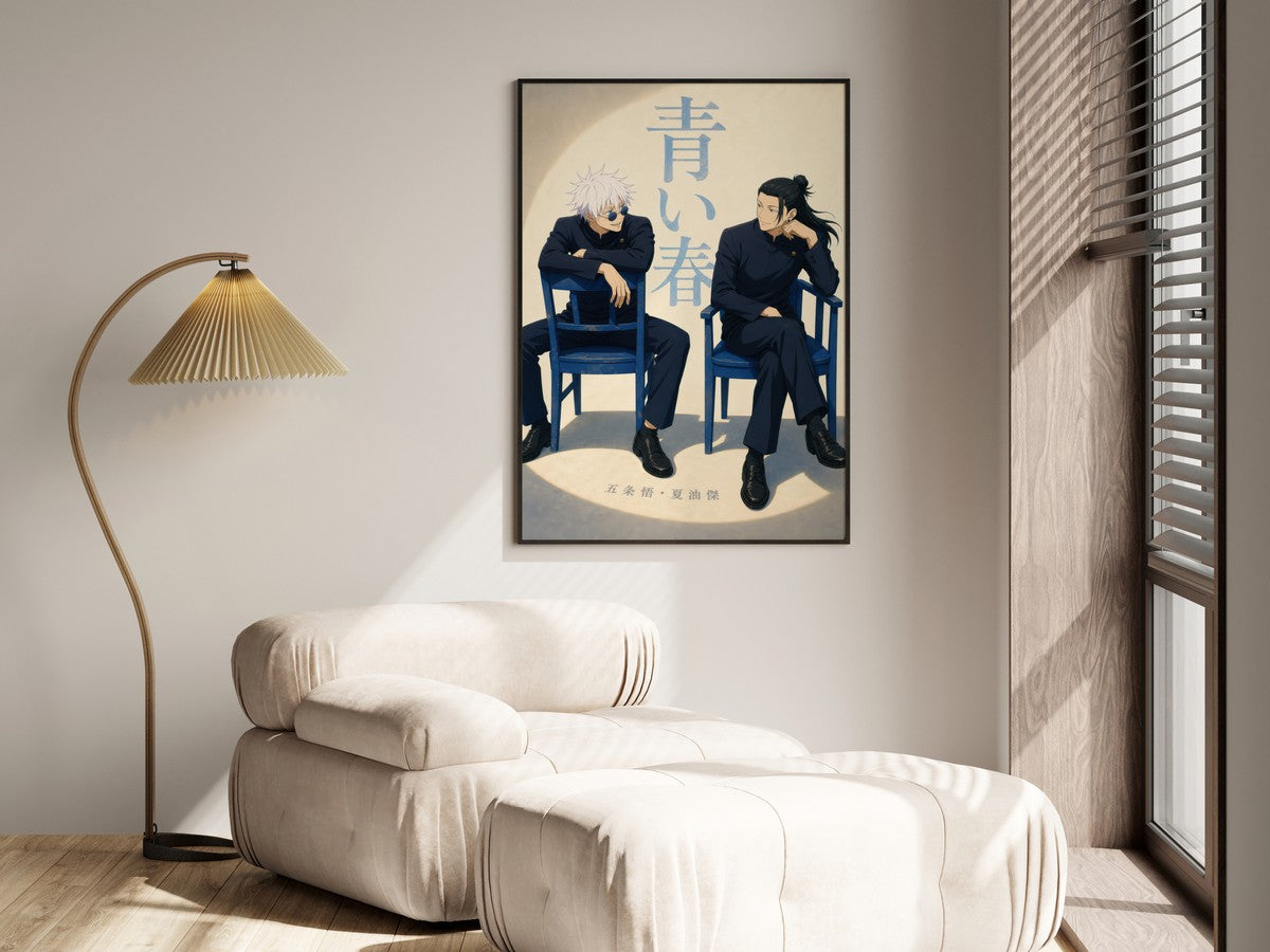 Jjk-Kv-Group02 Blue-Spring-Chairs Gpt-Image-2 Pixazo Medium V01 Anime Poster