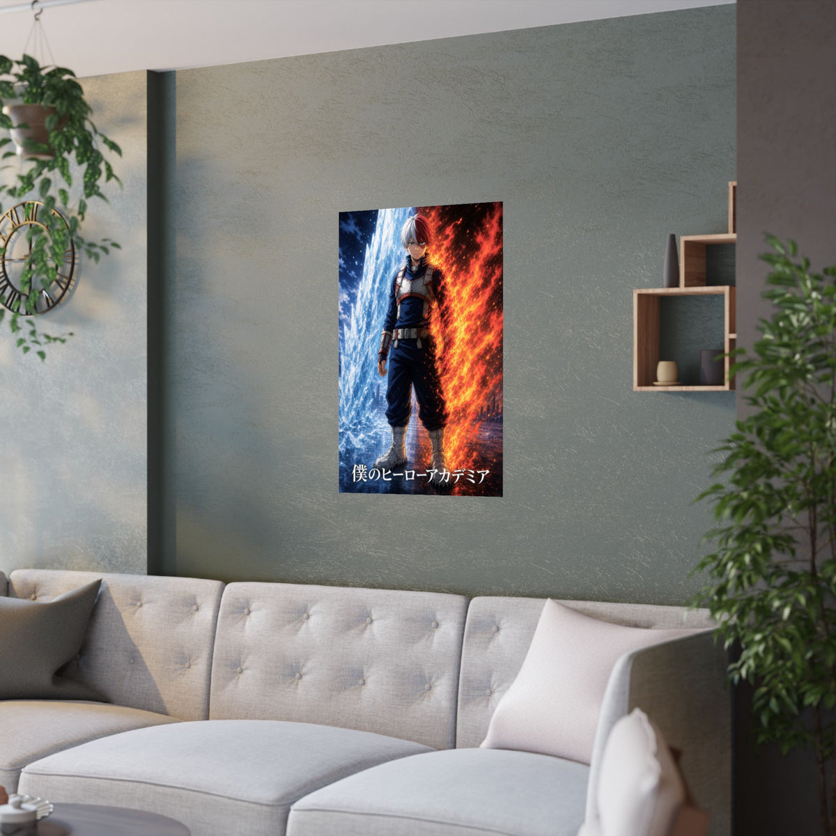 My Hero Academia G2 Todoroki Icefire Anime Poster