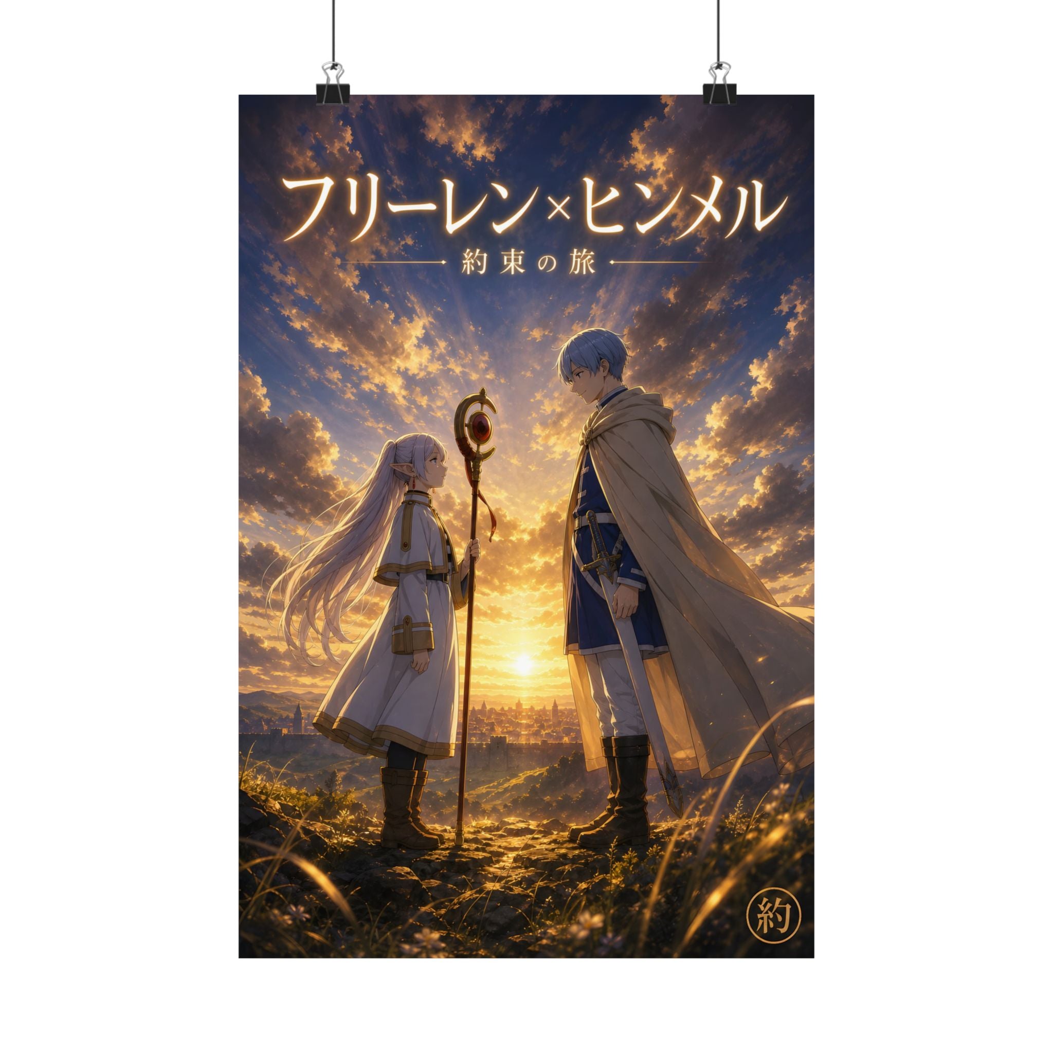 Frieren Fr21 Himmel Cinematic Anime Poster