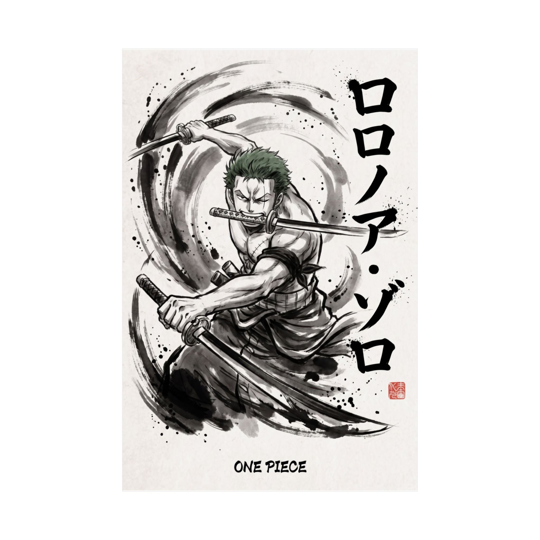 One Piece Zoro V1 Anime Poster