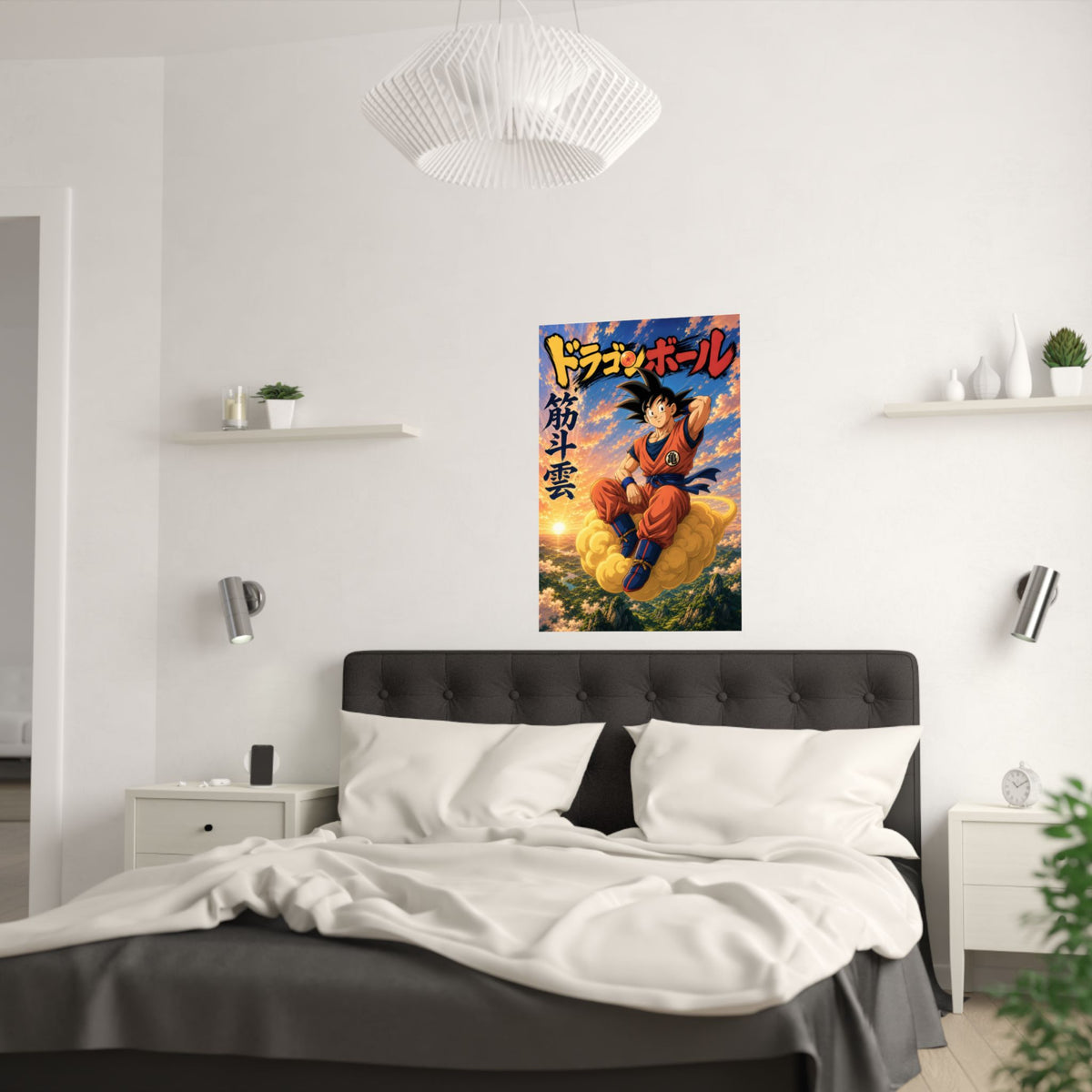 Dragon Ball Db02 Goku Nimbus Training Anime Poster