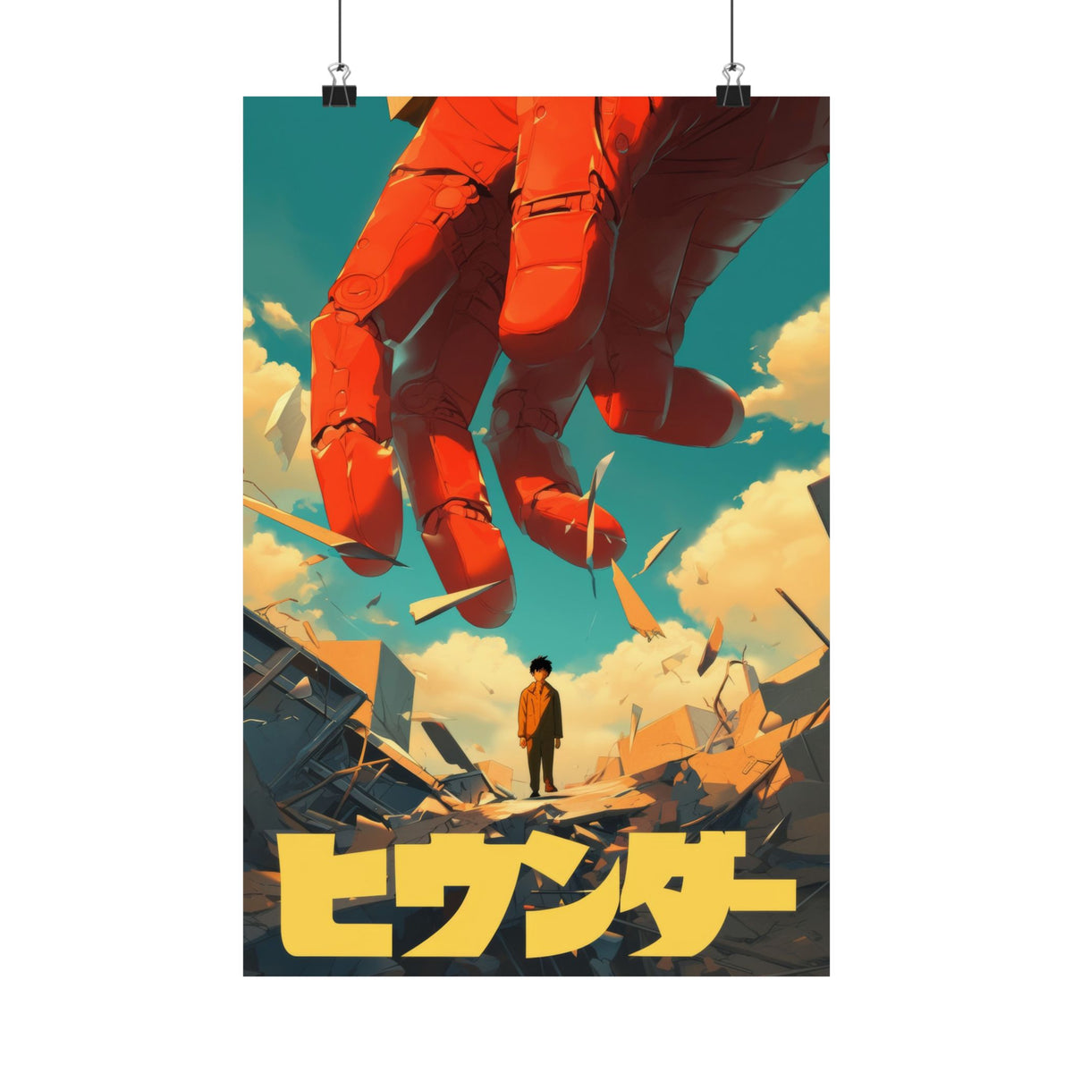 Mercy Jihi - Robot Hand Boy Anime Poster