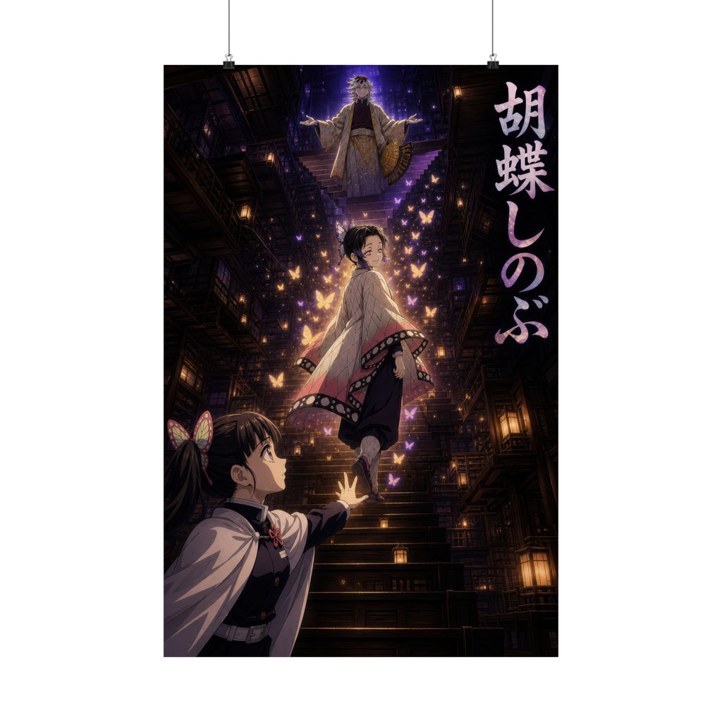 Demon Slayer Shinobu Farewell Butterfly Vertical Anime Poster
