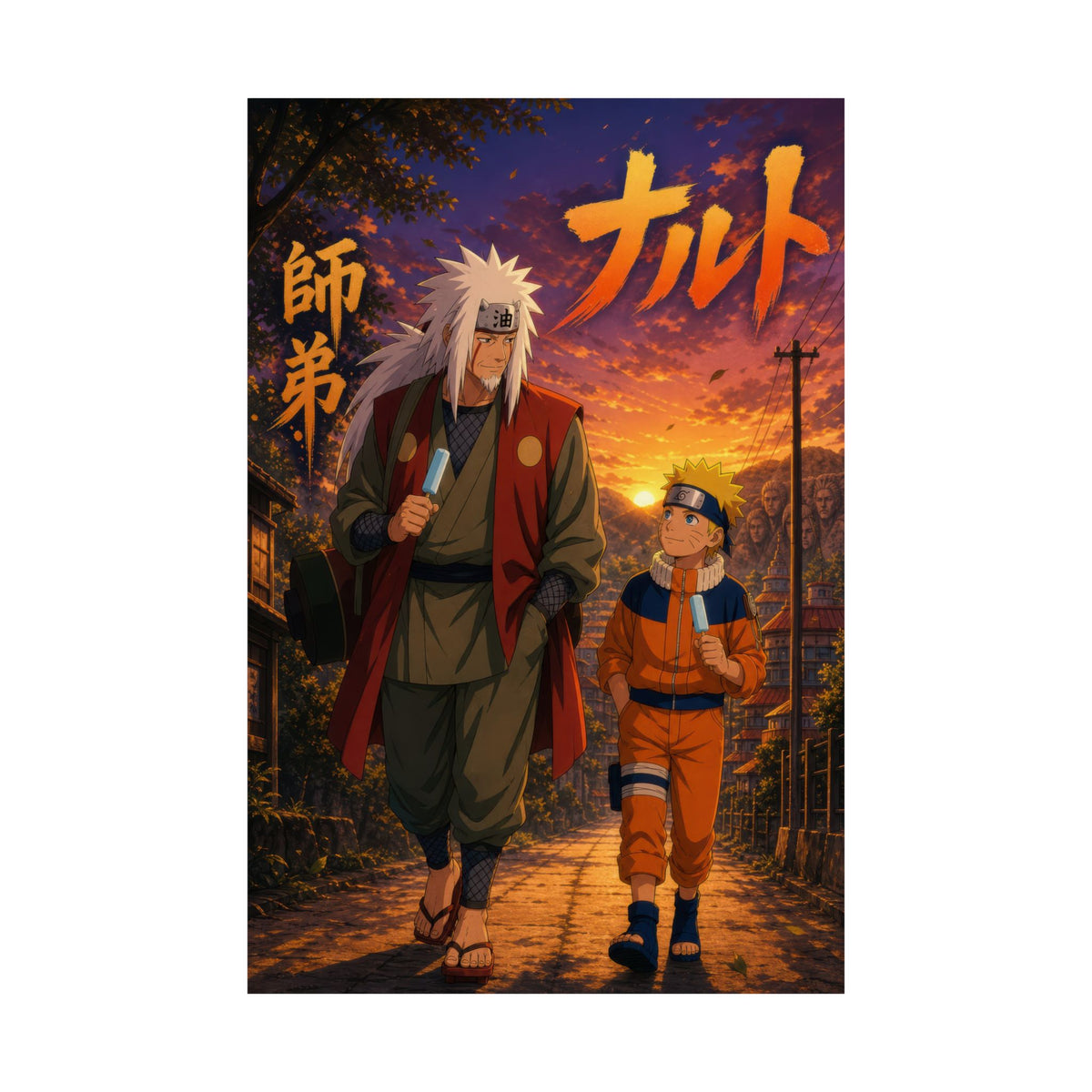 Naruto Nr05 Jiraiya Naruto Popsicles Anime Poster