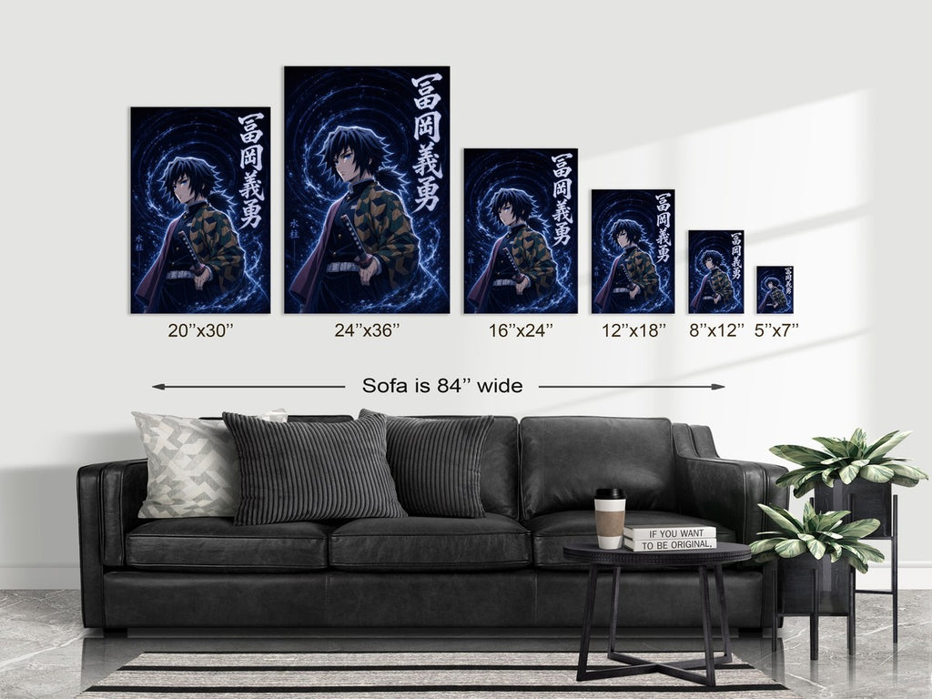 Demon Slayer Hm02 Giyu Electric Stillness Anime Poster