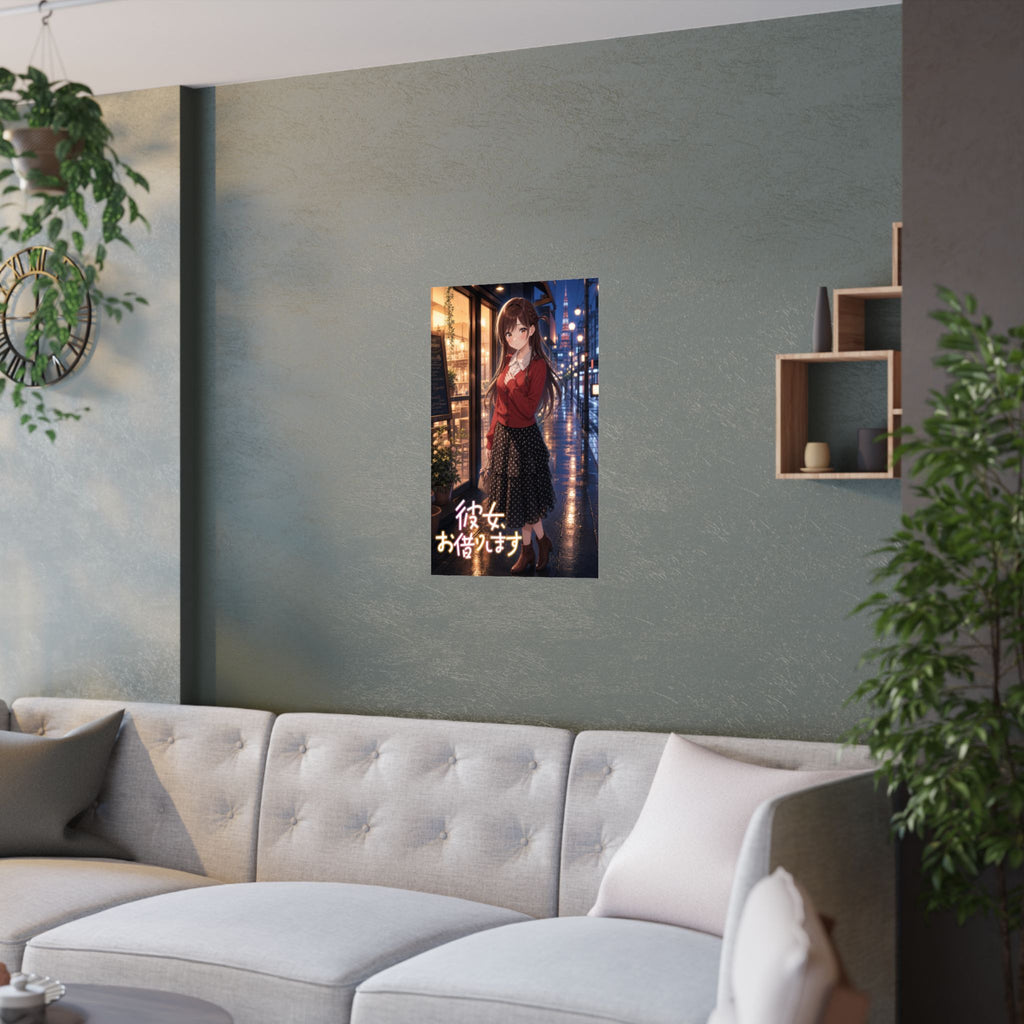 Rent a Girlfriend G1 Chizuru Cafe Anime Poster