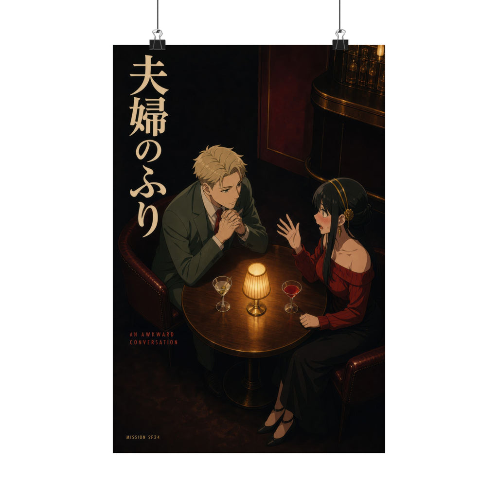 Loid Yor Spy x Family Anime Poster Bar Honest Talk Simplified Jazz Editorial