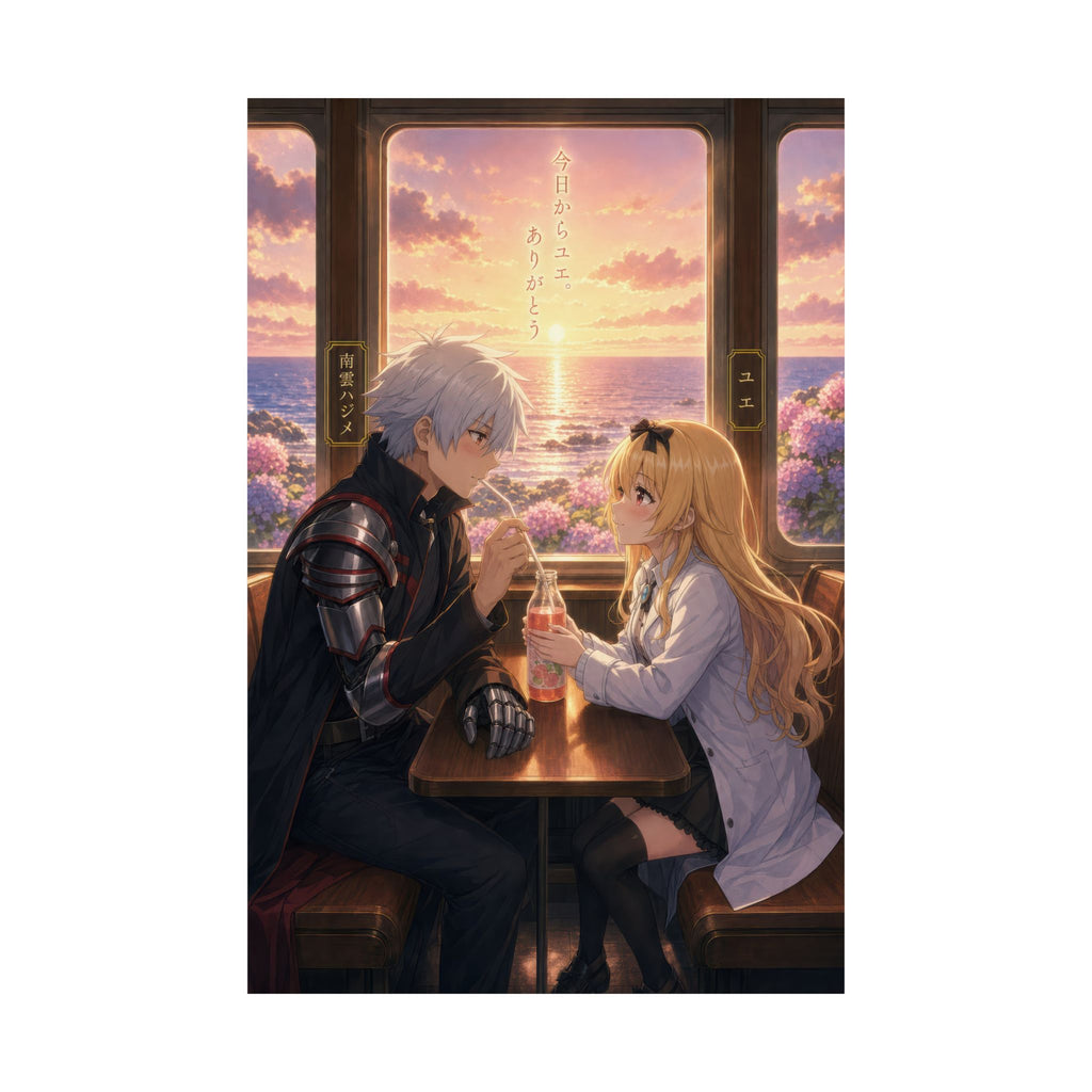 Arifureta Romance Plus Hajime Yue Seaside Train Anime Poster