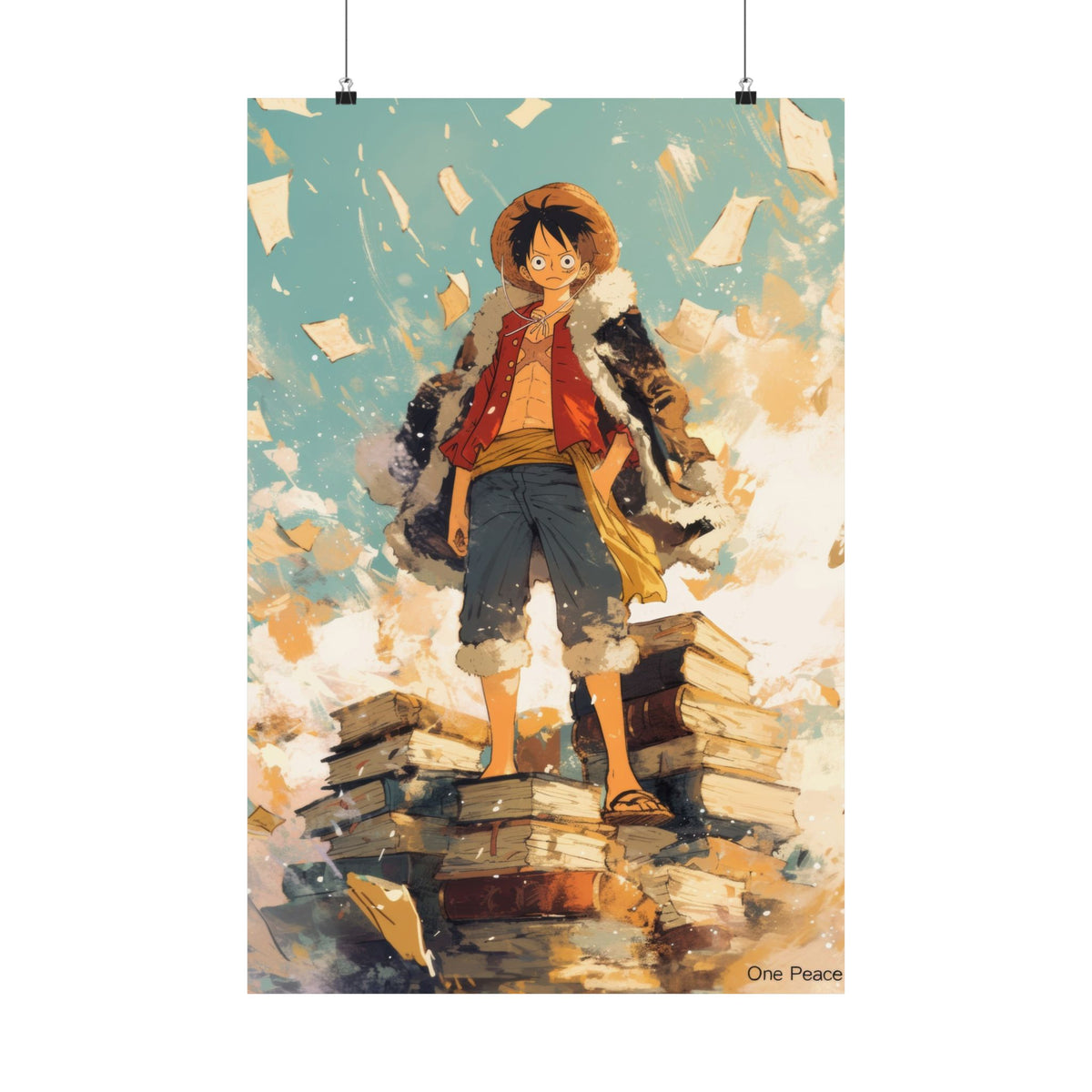 One Piece Luffy Books Anime Poster