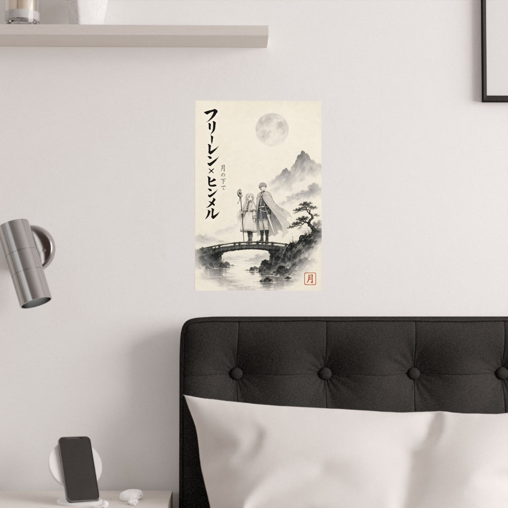 Frieren Fr23 Himmel Sumi E Anime Poster