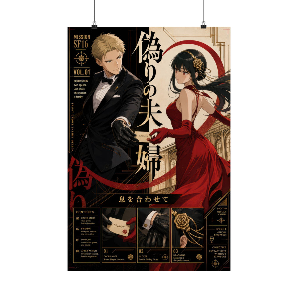 Loid Yor Spy x Family Anime Poster Fake Spouses Reception Wall Art