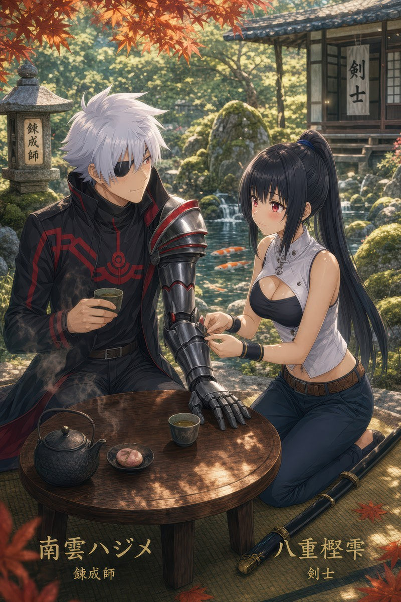 Arifureta Romance Plus Hajime Shizuku Tea Garden Anime Poster